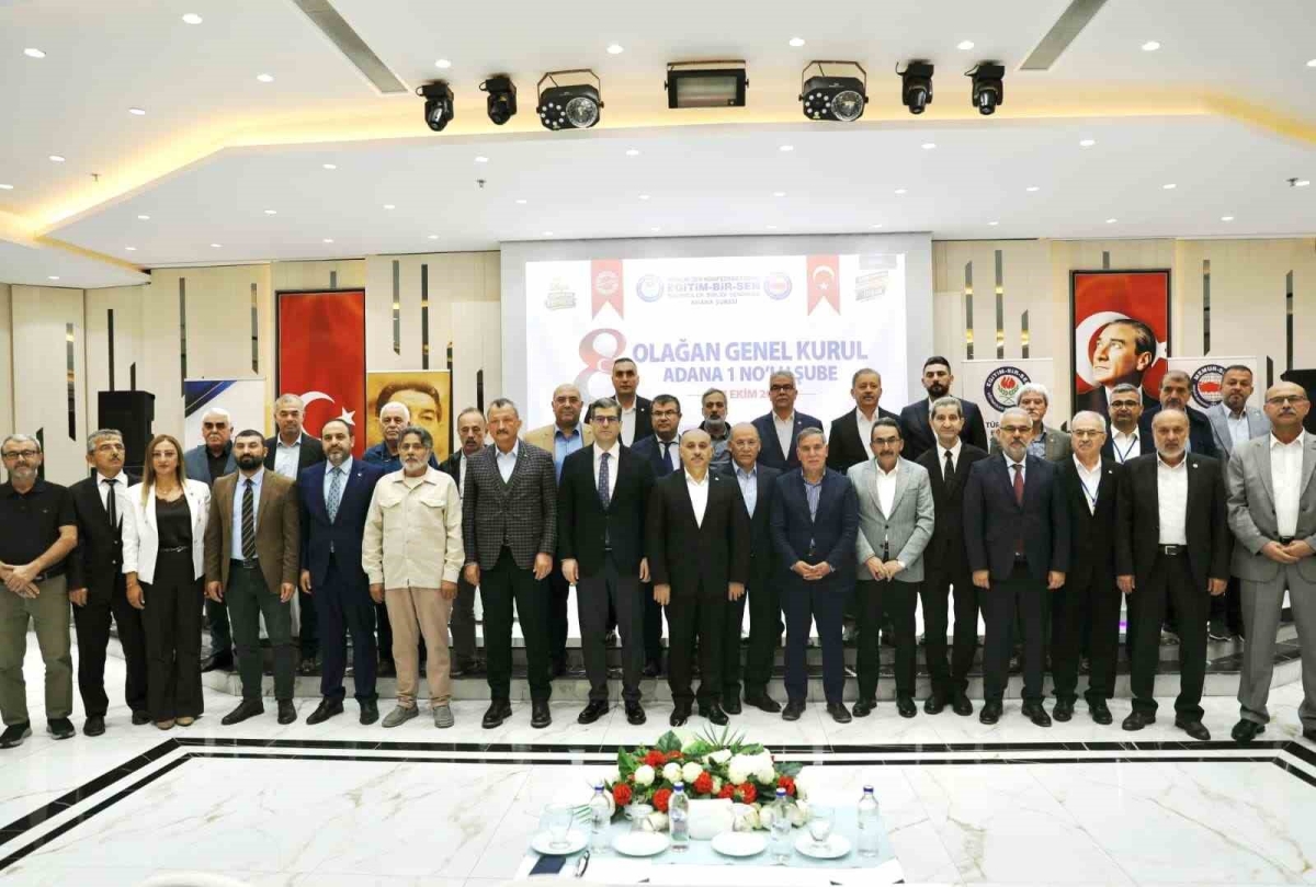 Eğitim-Bir-Sen Adana’da Mustafa Sarıgeçili yeniden başkan seçildi
