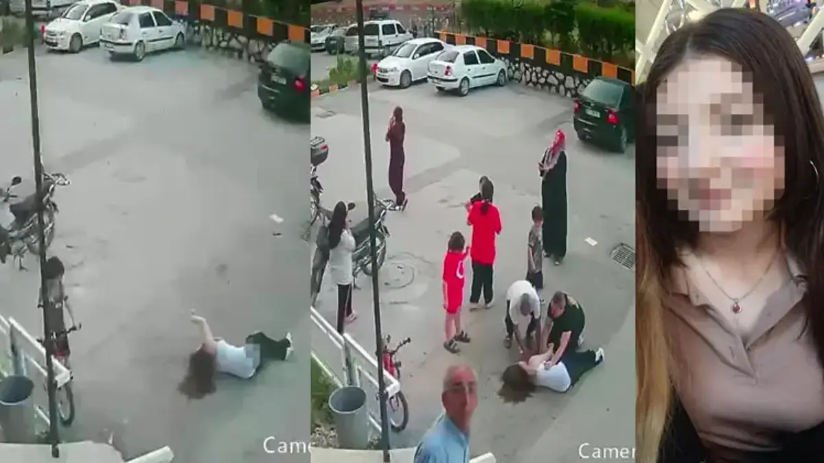Adana’da 12. kattan düşen kız çocuğu hayata tutundu: Düşme anı kamerada
