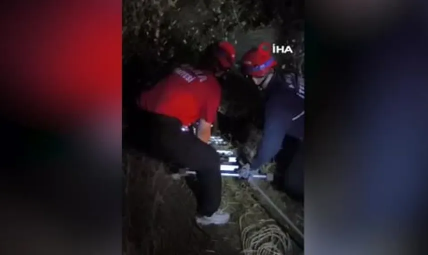 Ormanlık alanda mahsur kalan kişi ekiplerin çalışmasıyla kurtarıldı
