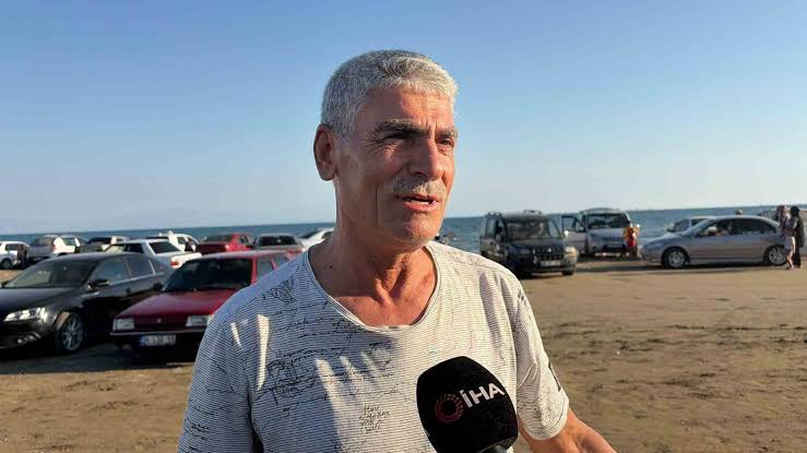 Burnaz Plajı’nda yaz yoğunluğu drone ile görüntülendi

