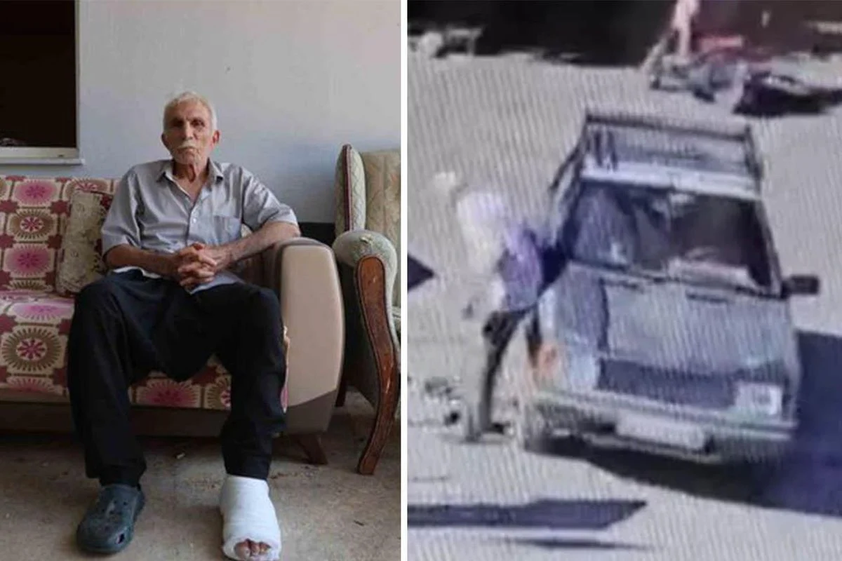 Yaşlı adama çarpıp hiçbir şey olmamış gibi yoluna devam etti
