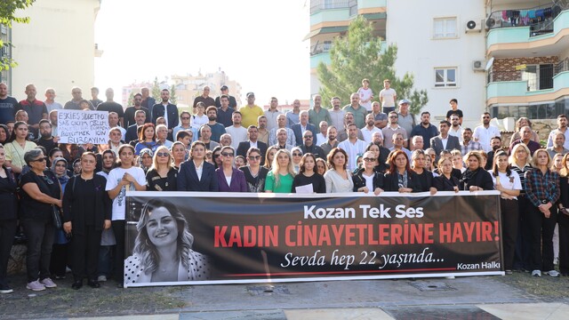 Kozan’da kadınlar, katledilen Sevda için tek ses oldu
